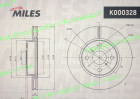 Диск тормозной "MILES" K000328 (43512-0D060)