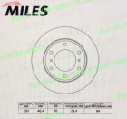 Диск тормозной "MILES" K000134 (MR407289)