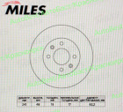 Диск тормозной "MILES" K000219